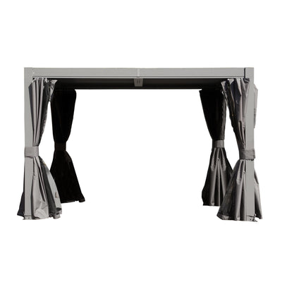 10x10 FT Outdoor Louvered Pergola with Adjustable Louvers