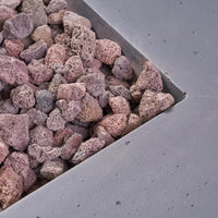 Zachary 40 In. X 15 In. Rectangular Concrete Propane Outdoor Patio Fire Pit in Dark Gray with Tank Holder