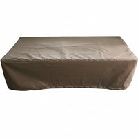 Outdoor Fire Table Built for Year-Round Gathering, Cast Concrete, 45,000 BTU, Liquid Propane, 56x32