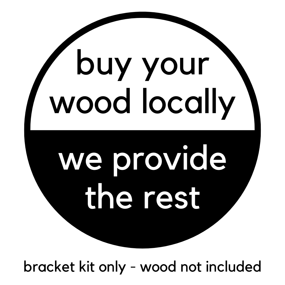 DIY Pergola Bracket Kit for an Attached Pergola With Slatted Roof - Any Size Up to 24' x 24'